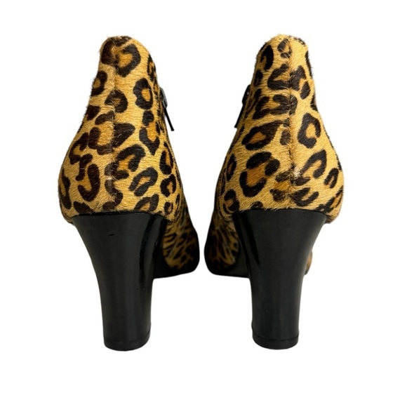 AEROSOLES Patrole Car Leopard Print Ankle Boots booties heeled boots shoes 6.5 W - Picture 6 of 12